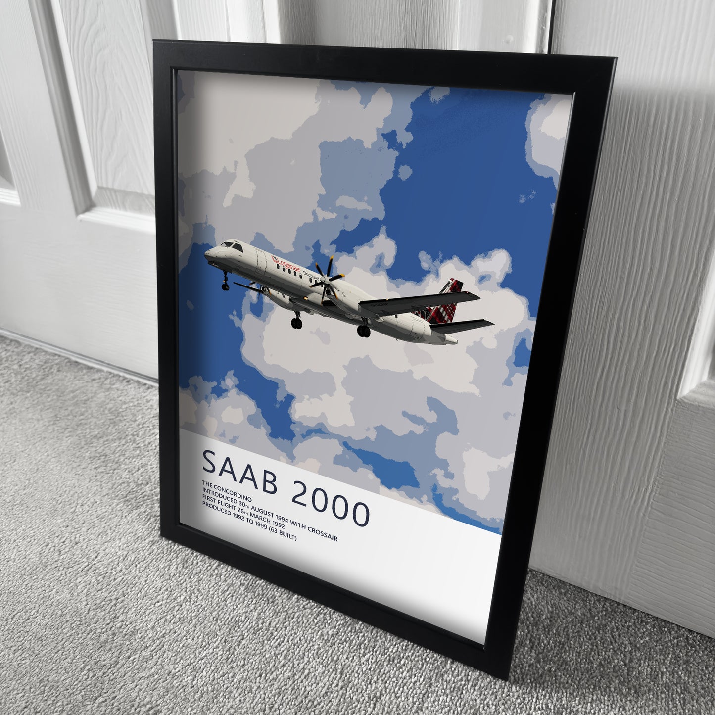 Loganair Saab 2000 Poster