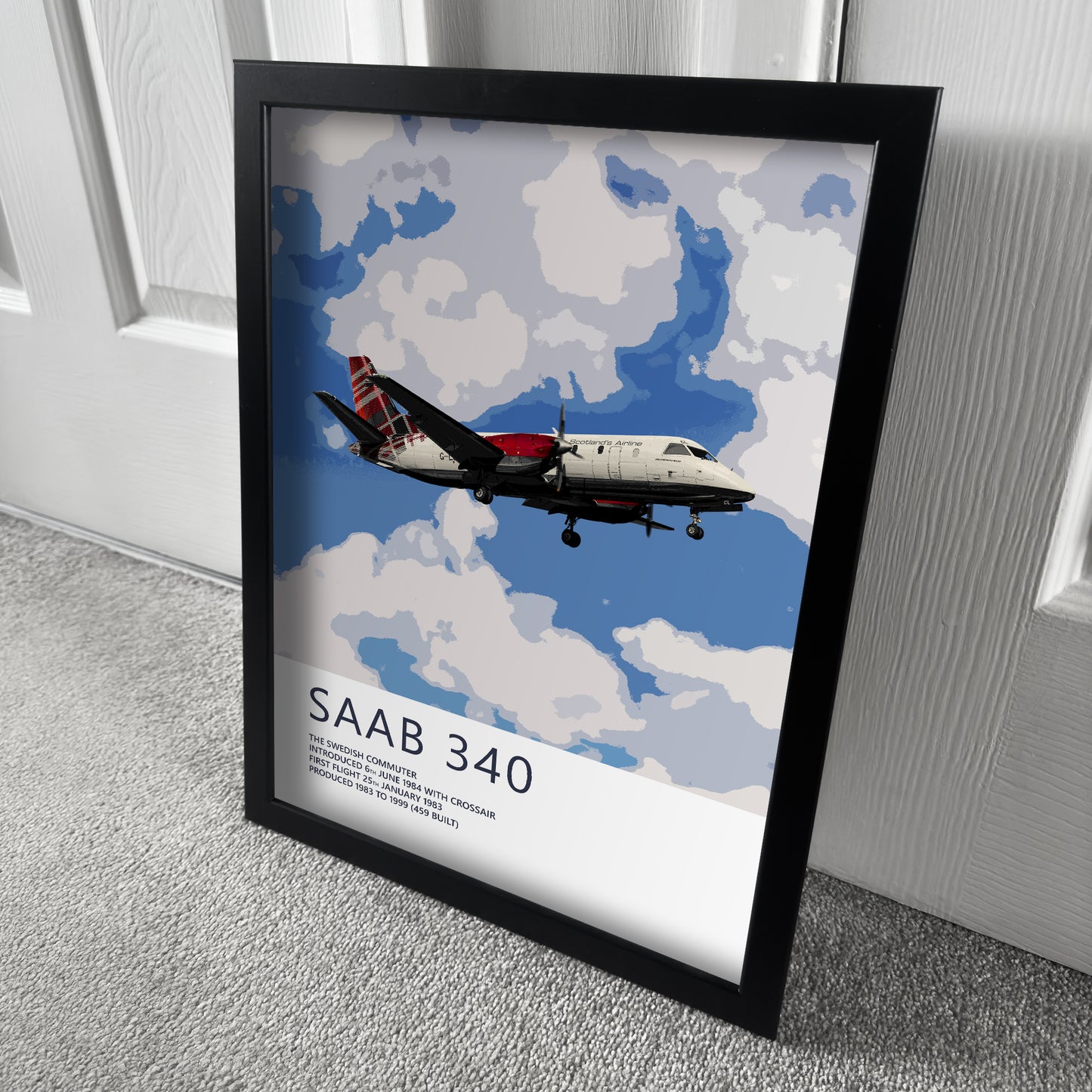 Loganair Saab 340 Poster