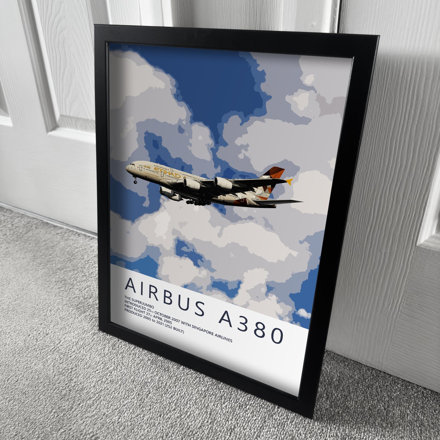 Etihad Airbus A380 Poster