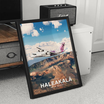 'Ohana by Hawaiian ATR 42 Poster - Haleakalā Hawaii