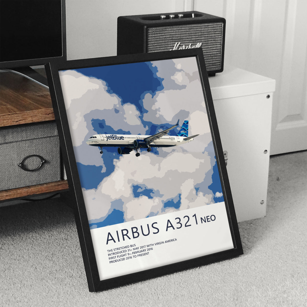 JetBlue Airbus A321 NEO Poster