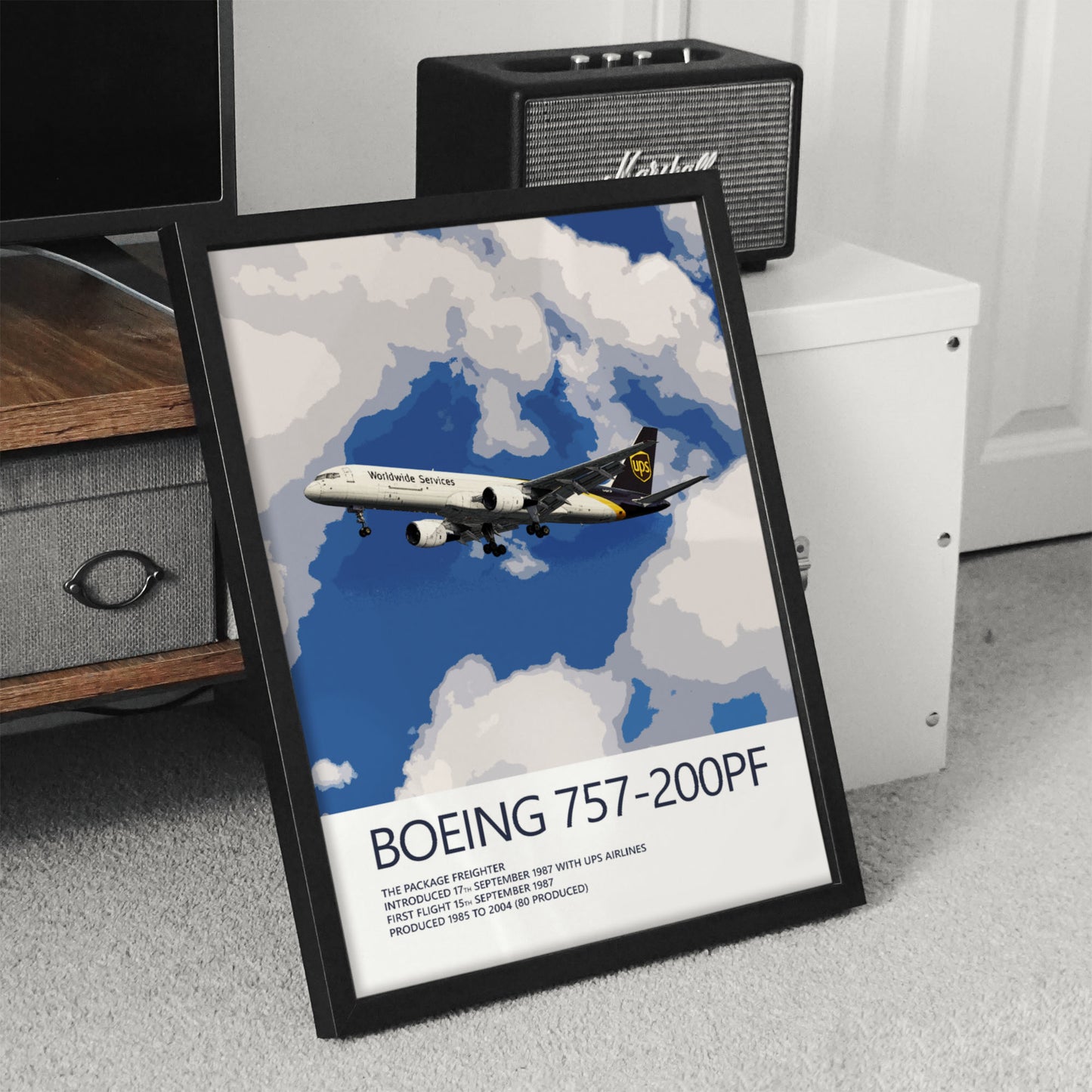 UPS Boeing 757 Poster