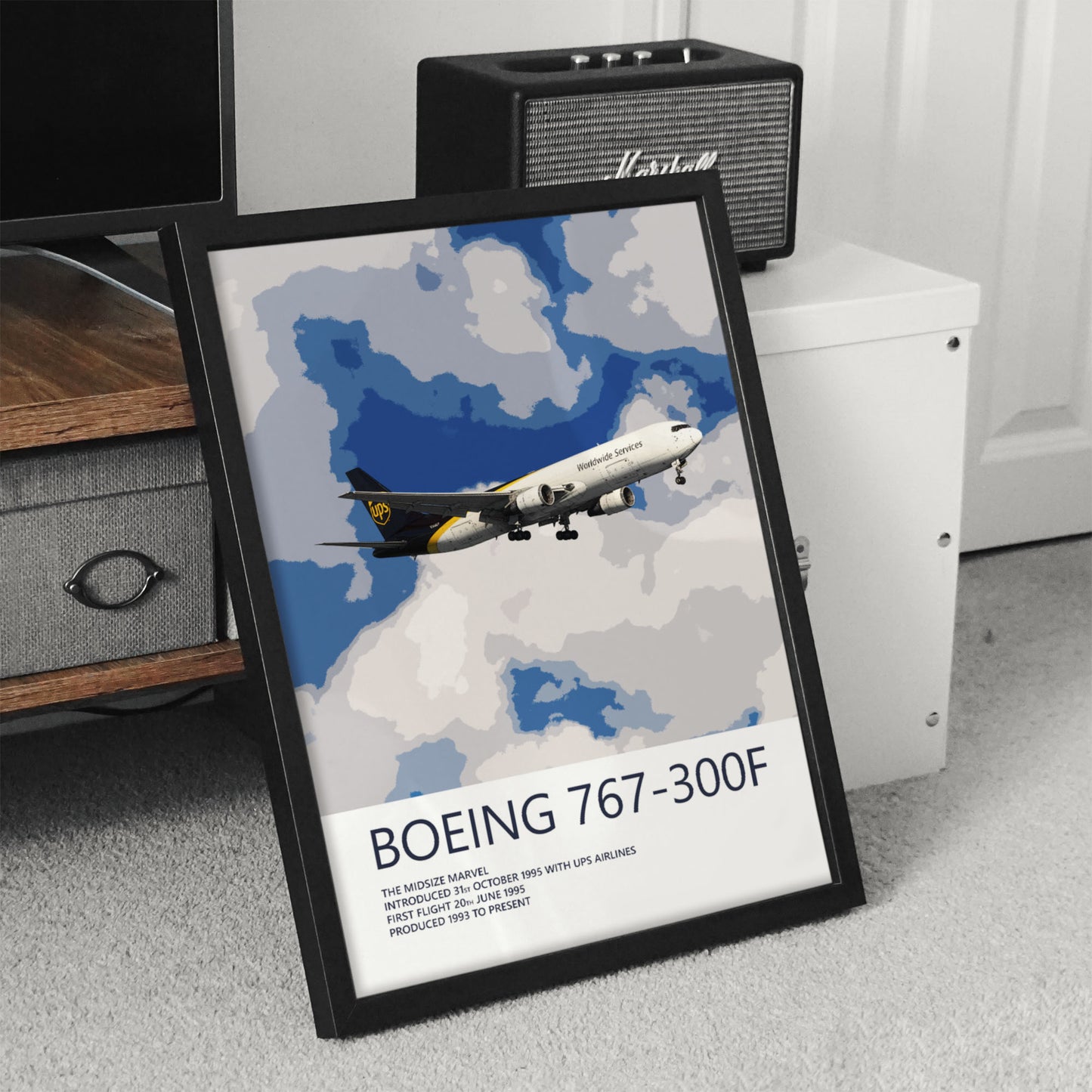 UPS Boeing 767 Poster