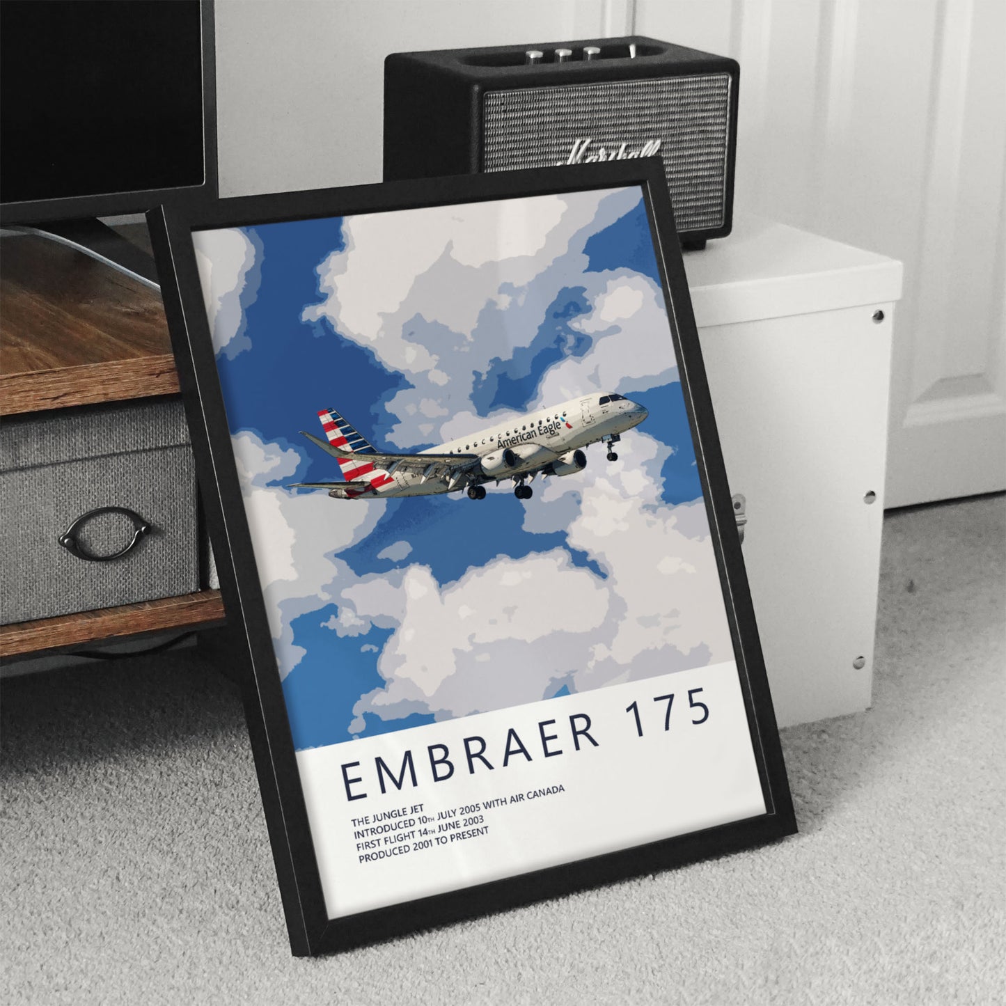 American Eagle (Opb. Envoy Air) Embraer 175 Poster