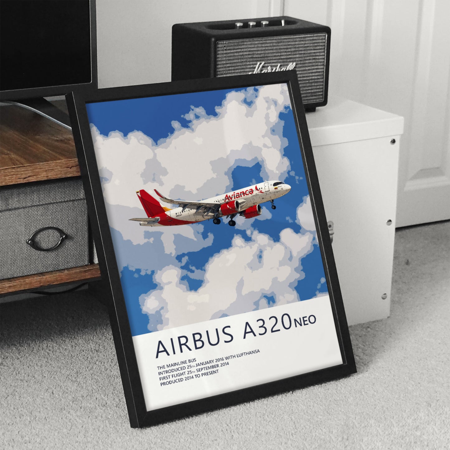 Avianca Airbus A320 NEO Poster