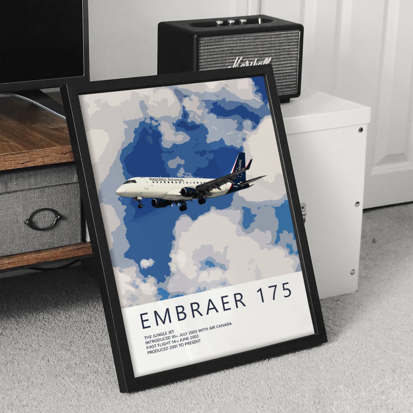 Republic Airways Embraer 175 Poster