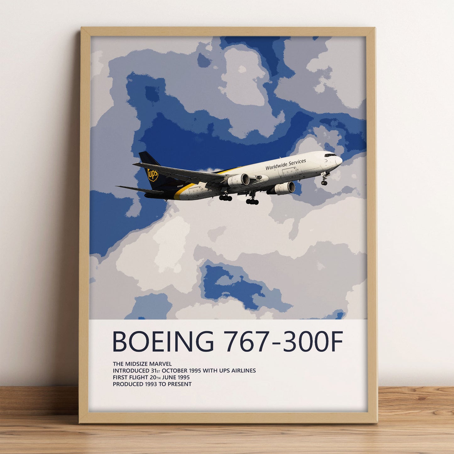 UPS Boeing 767 Poster