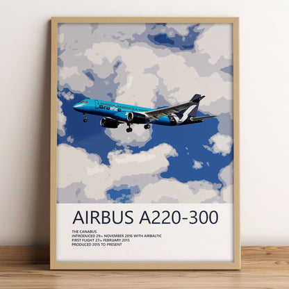 Breeze Airways Airbus A220 Poster