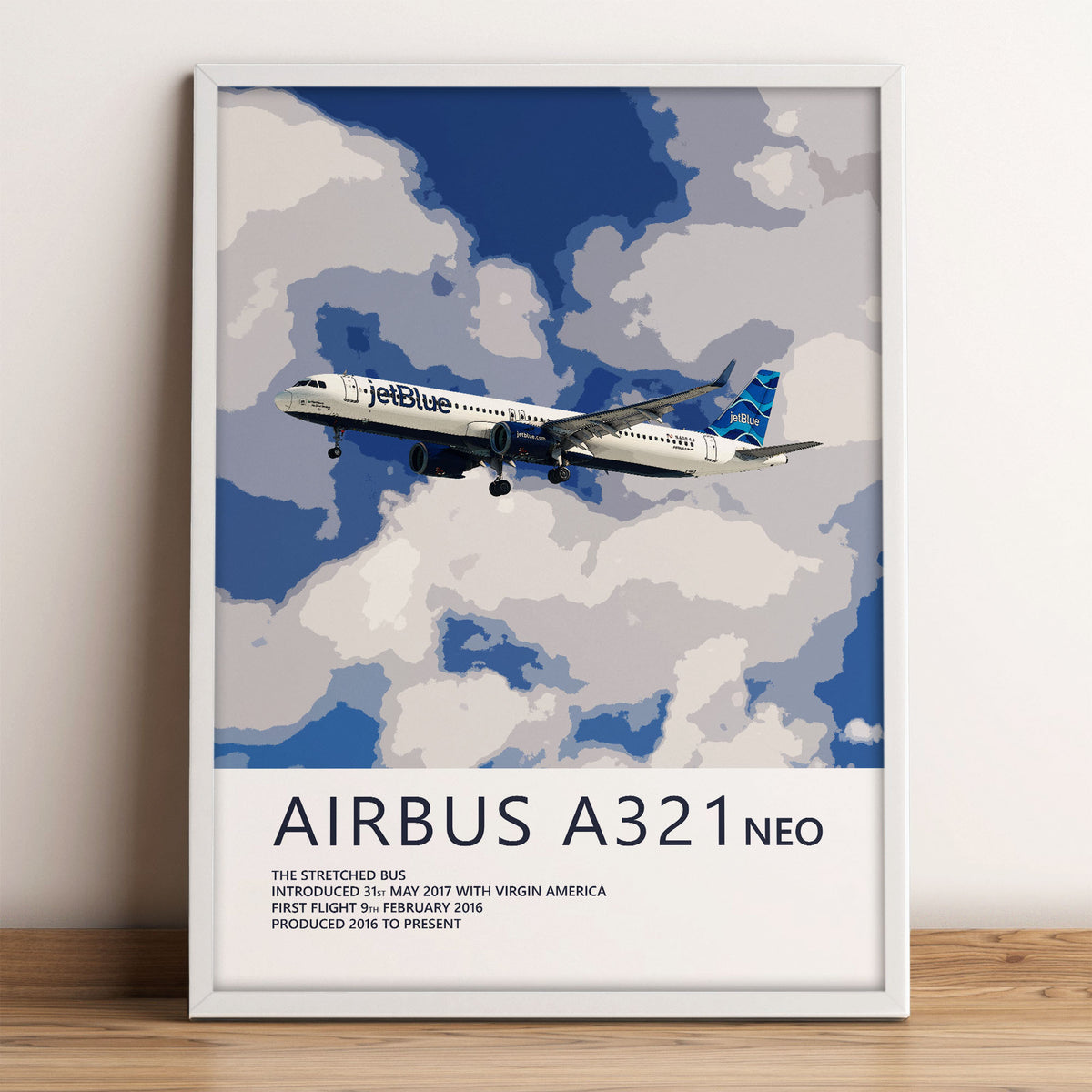 JetBlue Airbus A321 NEO Poster