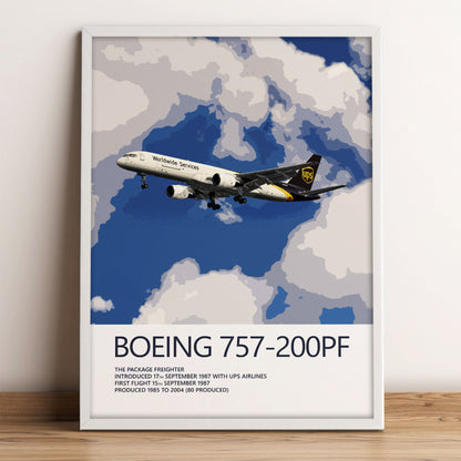 UPS Boeing 757 Poster