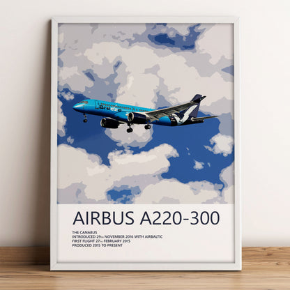 Breeze Airways Airbus A220 Poster