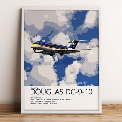 Midwest Express McDonnell Douglas DC-9 Poster