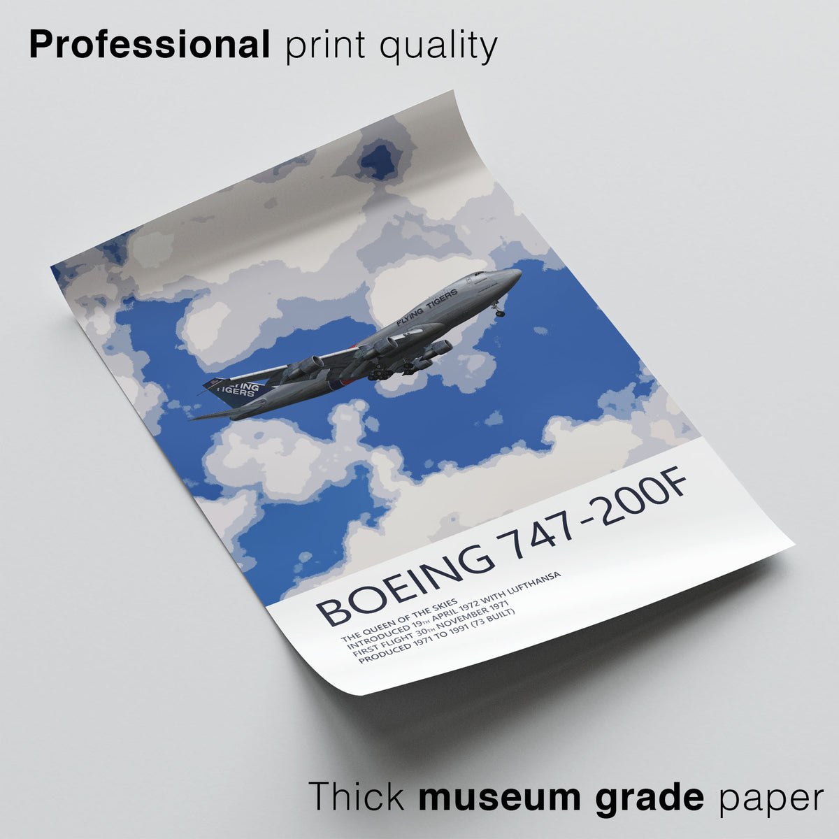 Flying Tiger Line Boeing 747-200F Poster