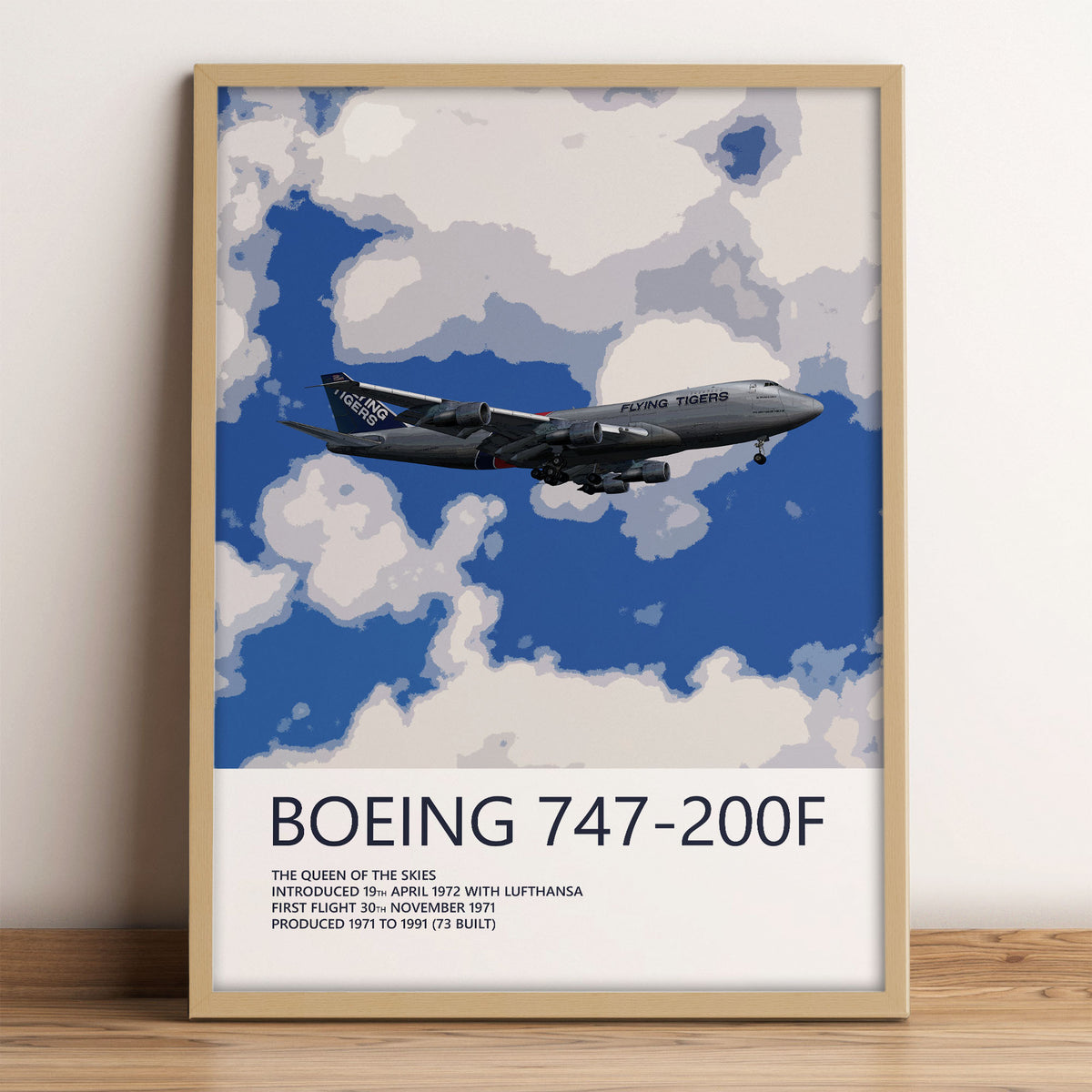 Flying Tiger Line Boeing 747-200F Poster