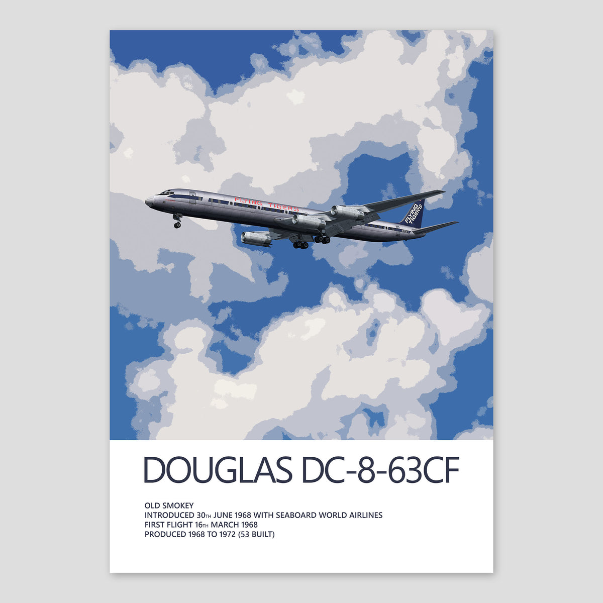 Flying Tiger Line Douglas DC-8-63CF Poster