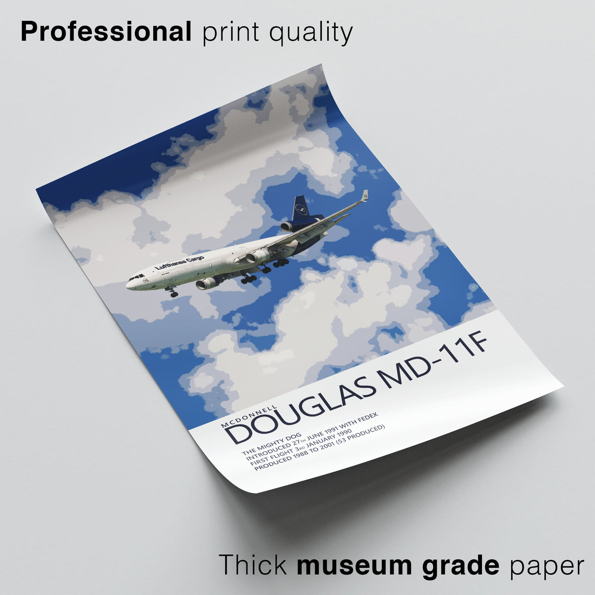 Lufthansa Cargo McDonnell Douglas MD-11 Poster
