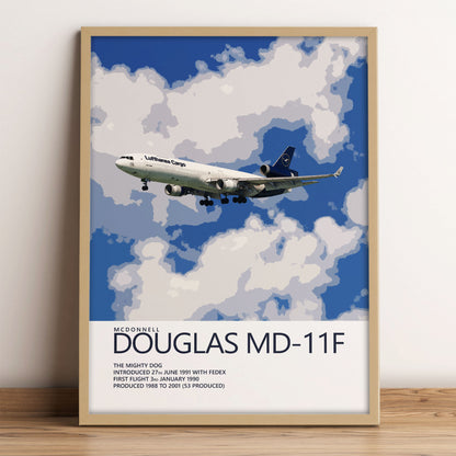 Lufthansa Cargo McDonnell Douglas MD-11 Poster