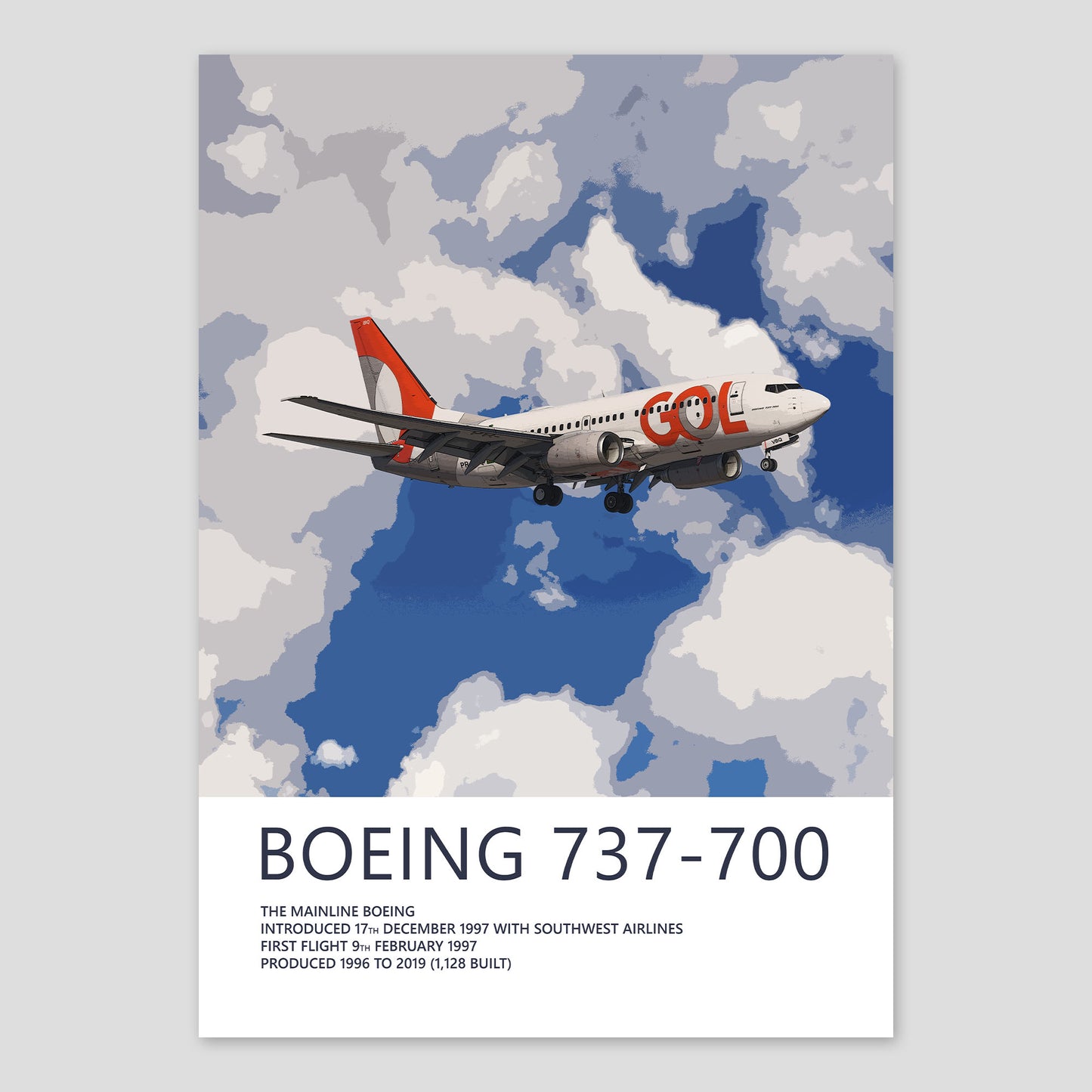 GOL Boeing 737-700 Poster