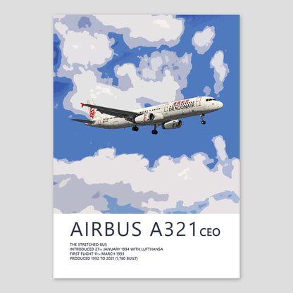 Dragonair Airbus A321 Poster