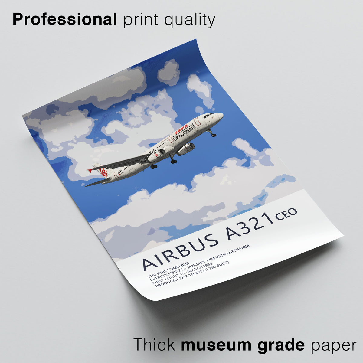Dragonair Airbus A321 Poster