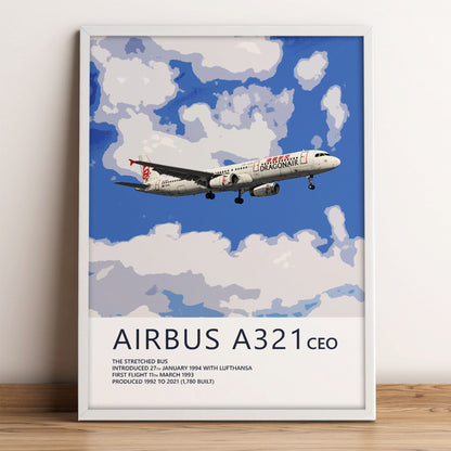 Dragonair Airbus A321 Poster