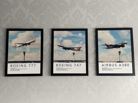 British Airways Heathrow Poster Set