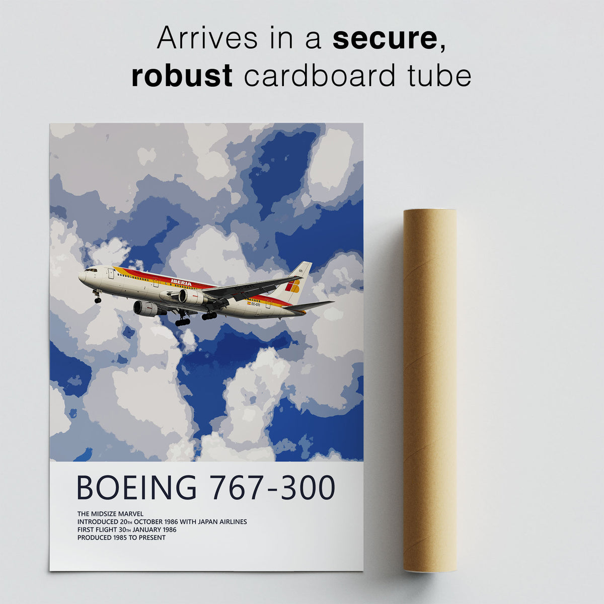 Iberia Boeing 767-300 Poster