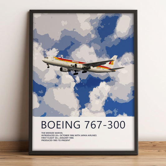 Iberia Boeing 767-300 Poster