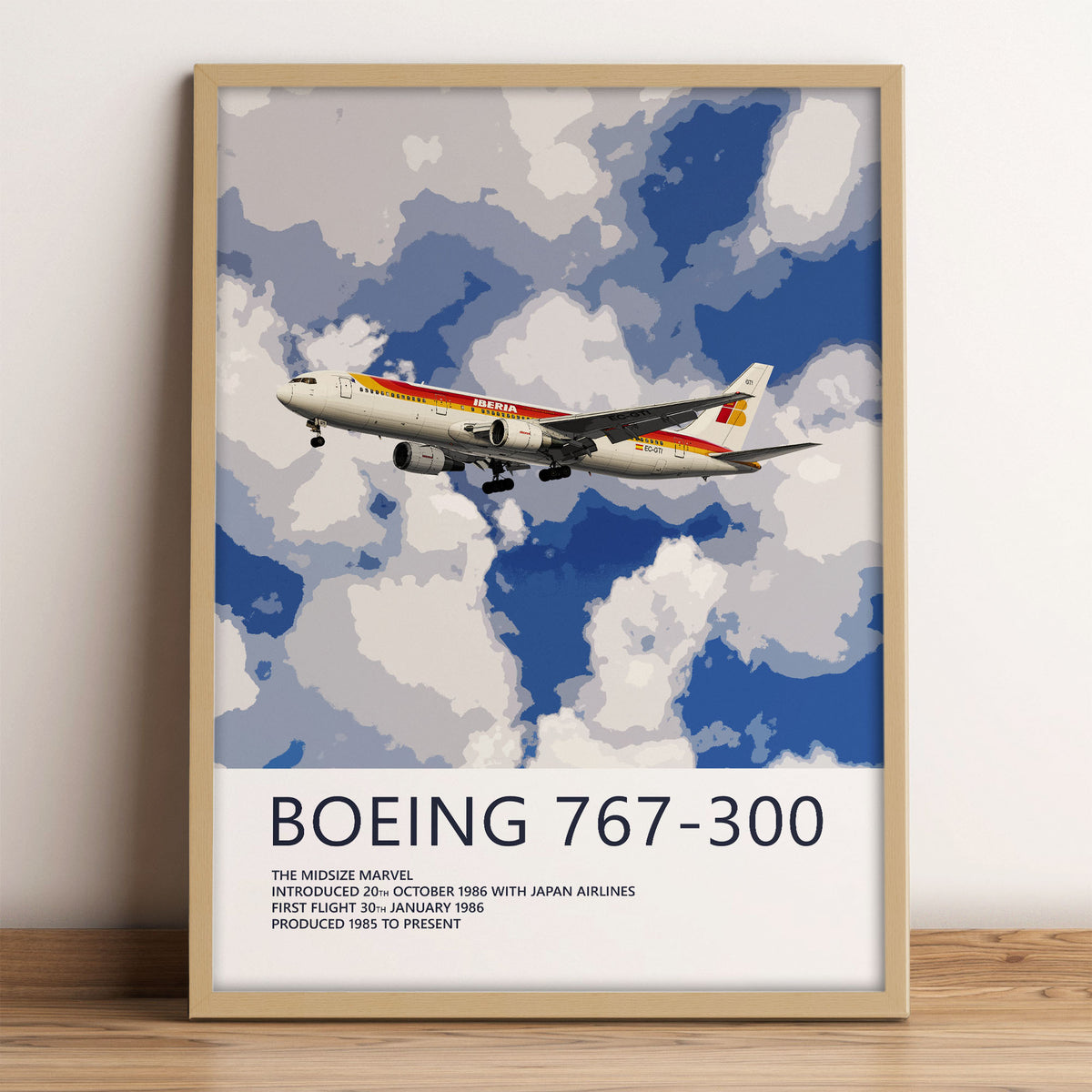 Iberia Boeing 767-300 Poster