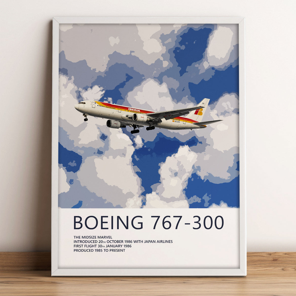 Iberia Boeing 767-300 Poster