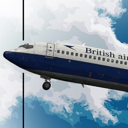 British Airways Boeing 707 Poster - Aviation Art for Pilots & Enthusiasts - Airline Print, Aircraft Picture, Plane Gift, Aviation Wall Decor