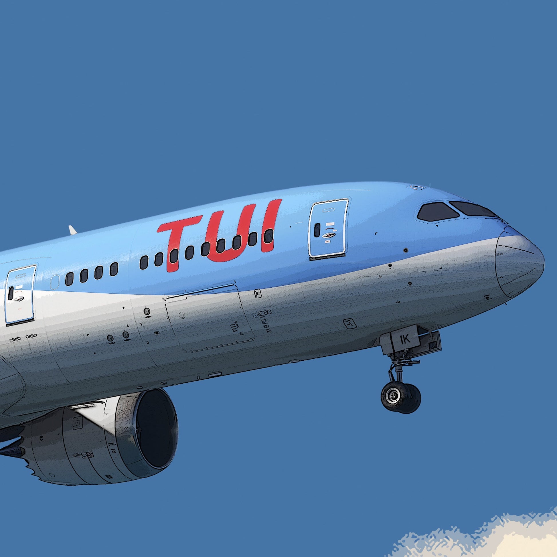 TUI Boeing 787 Poster - Fine Aviation Artwork - Airplane Posters - Gift for pilots, cabin crew or plane enthusiasts