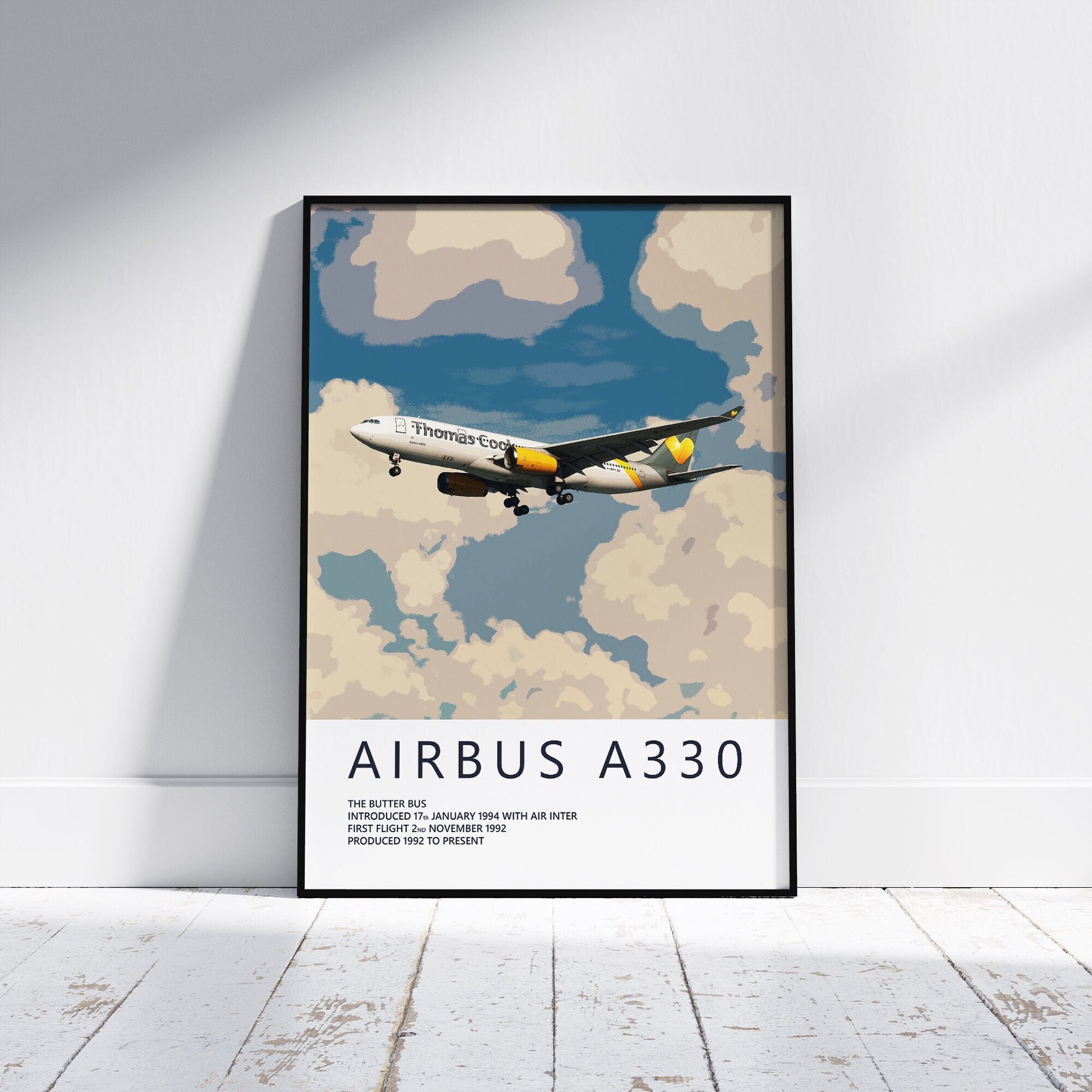 Thomas Cook Airbus A330 Poster - Fine Aviation Artwork - Airplane Posters - Gift for pilots, cabin crew or plane enthusiasts