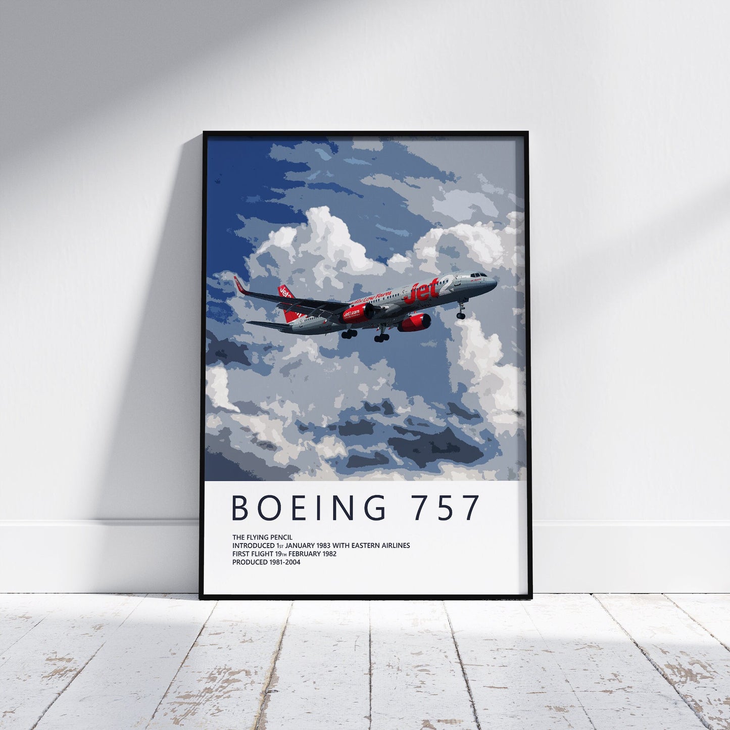 Jet2 Boeing 757 Poster - Aviation Art for Pilots & Enthusiasts - Airline Print, Aircraft Picture, Plane Gift, Aviation Wall Decor