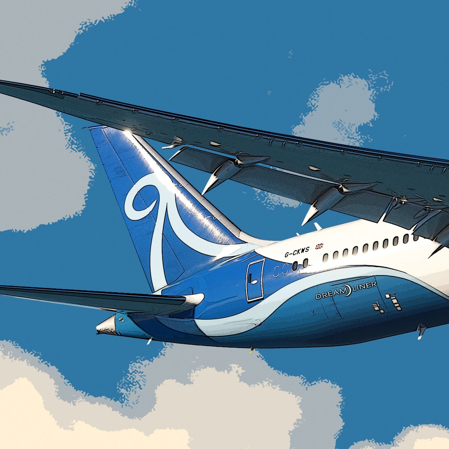 Norse Atlantic Airways Boeing 787 Poster - Plane art for aviation enthusiasts & pilot retirement gifts, airline and airplane artwork prints