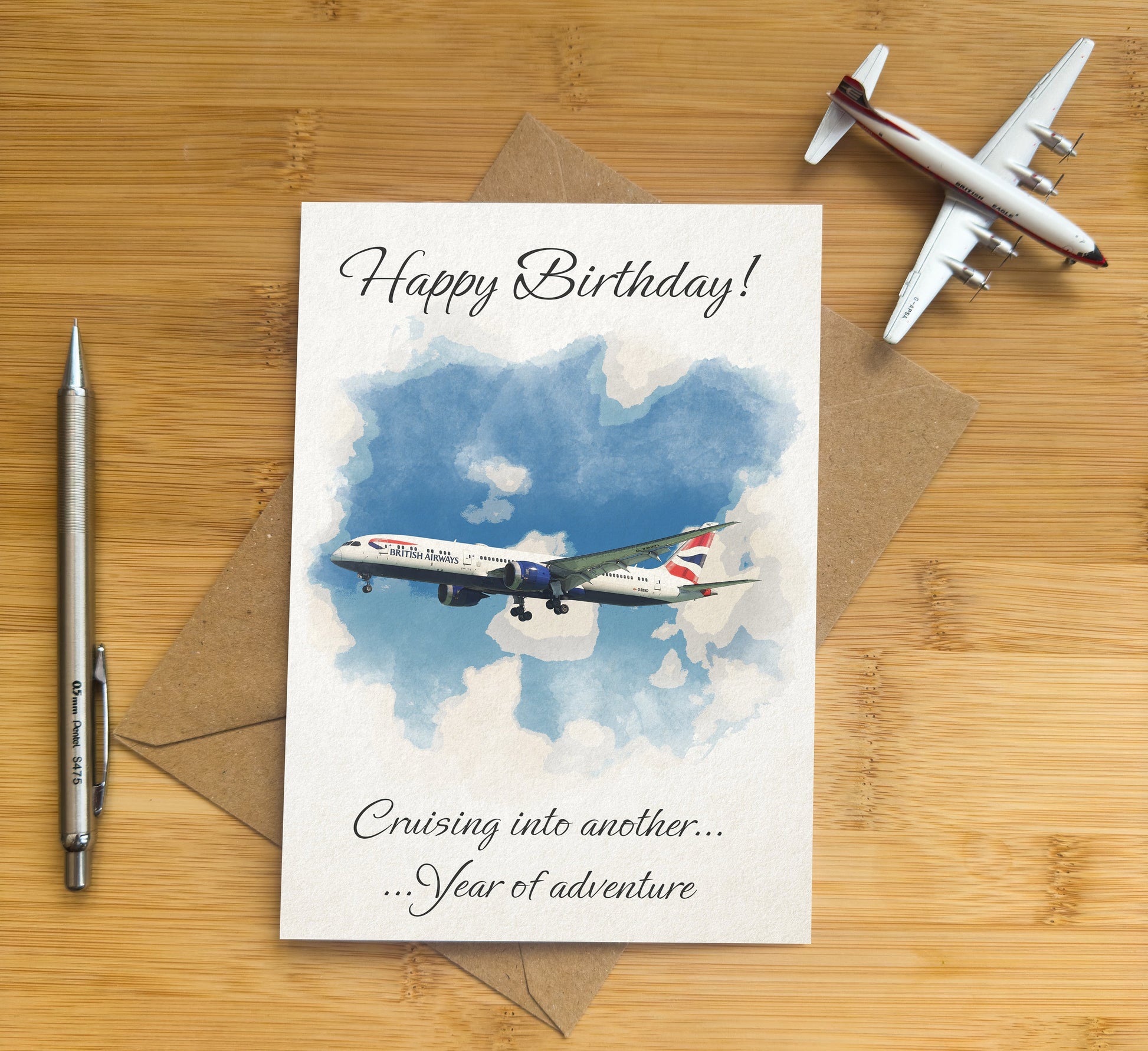 British Airways Greetings Card - Choose from Congratulations, Birthday or Christmas