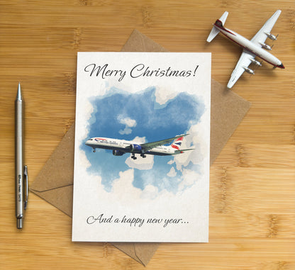 British Airways Greetings Card - Choose from Congratulations, Birthday or Christmas