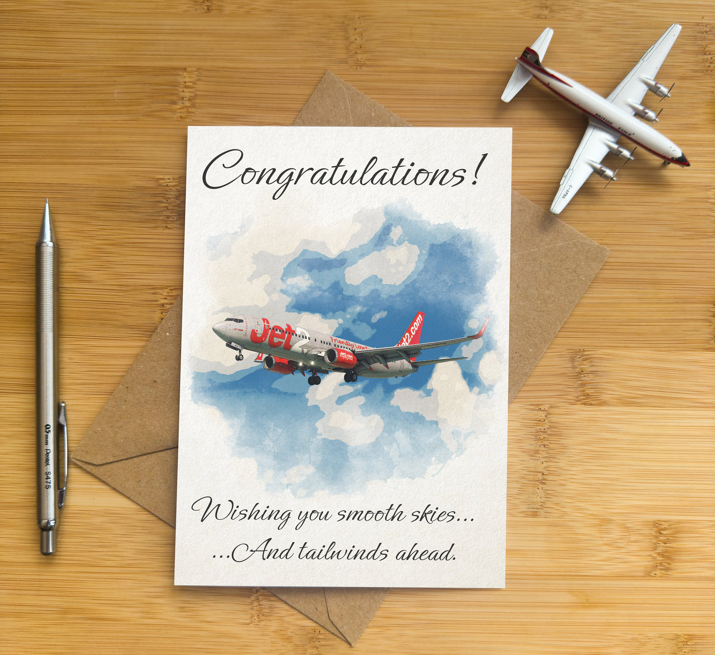 Jet2 Greetings Card - Choose from Congratulations, Birthday or Christmas