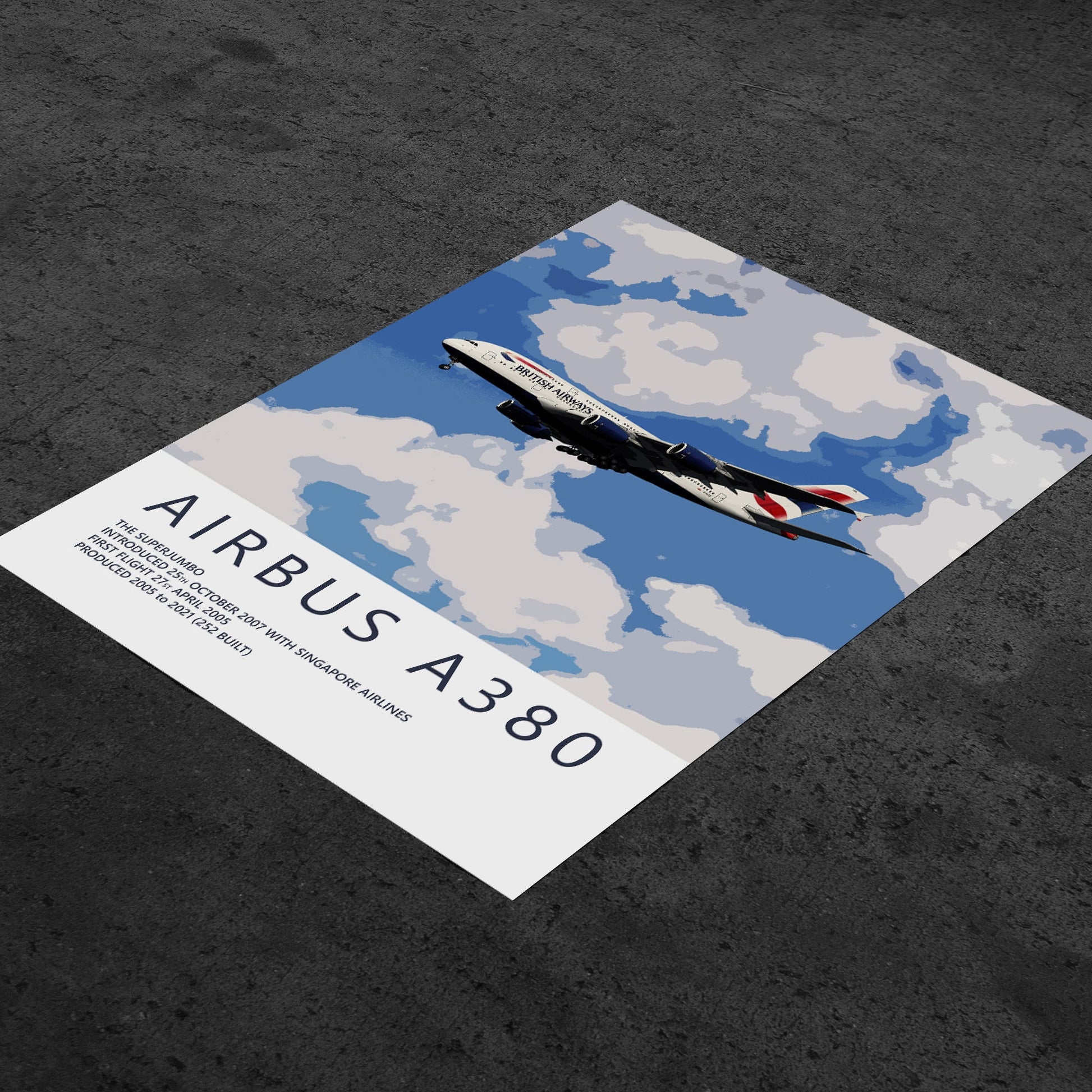 British Airways Airbus A380 Poster