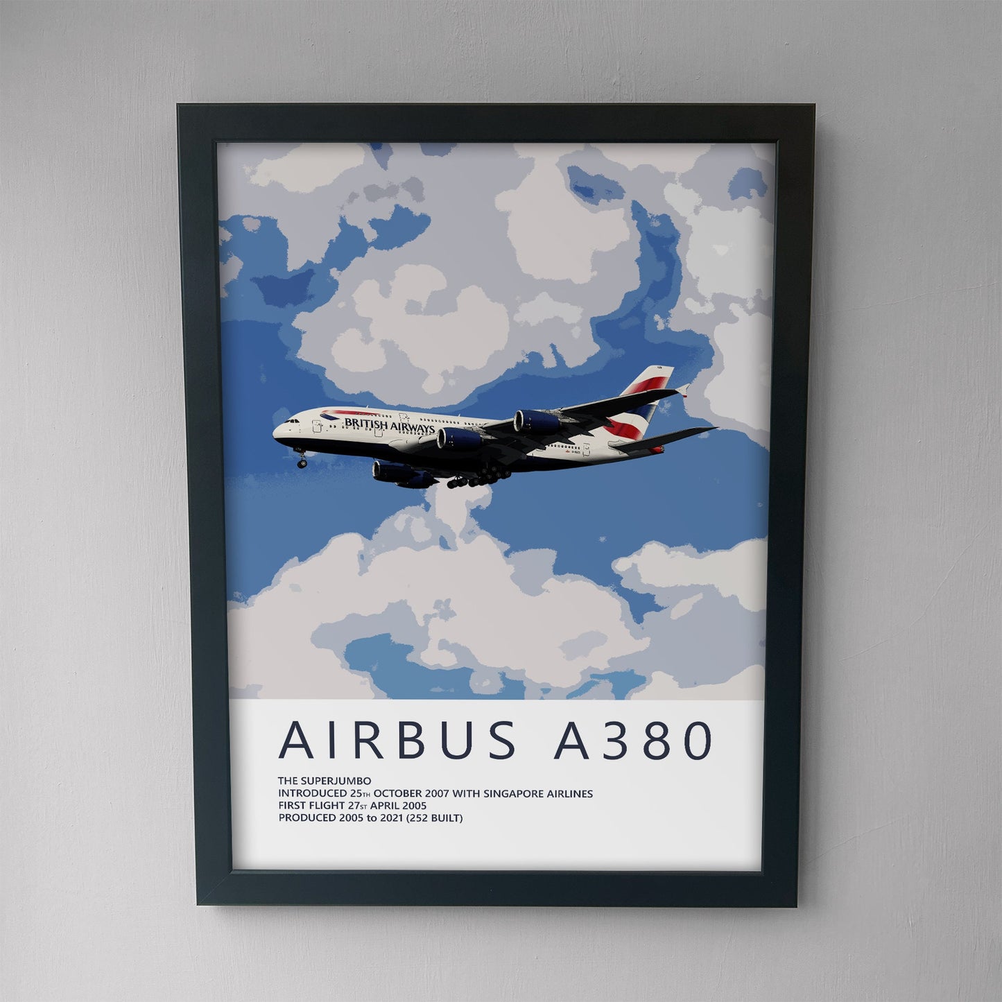 British Airways Airbus A380 Poster