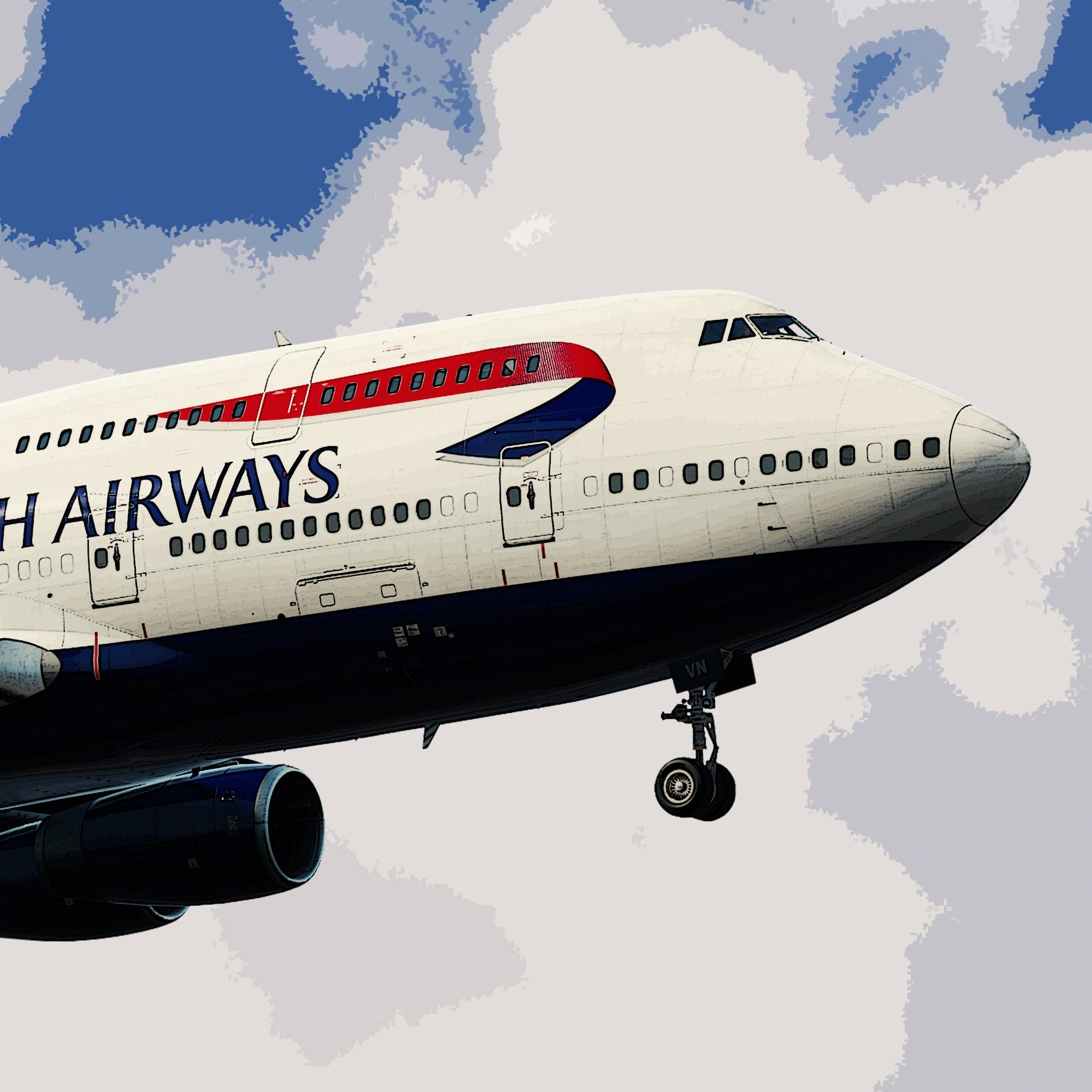 British Airways Boeing 747 Poster