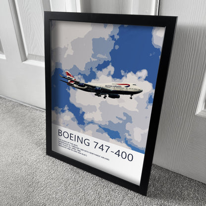 British Airways Boeing 747 Poster