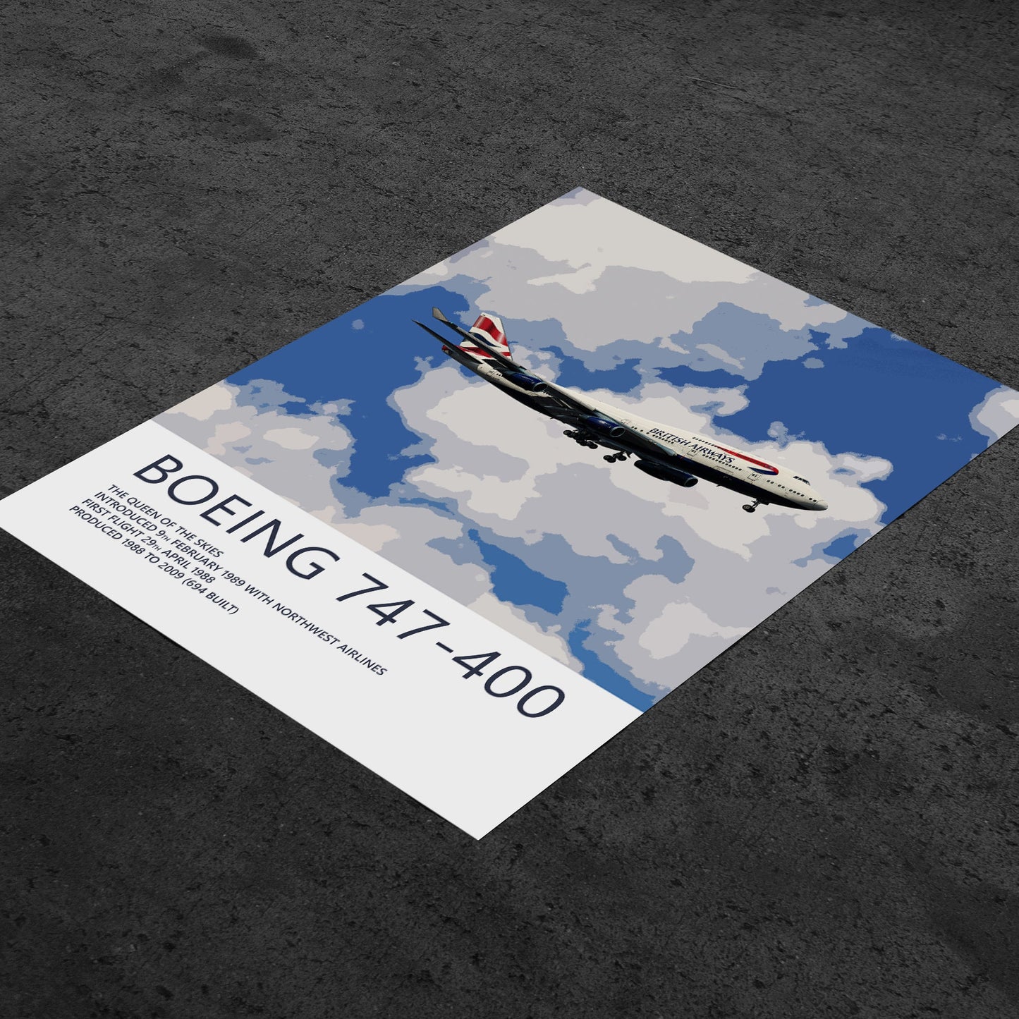 British Airways Boeing 747 Poster