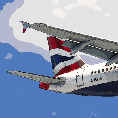 British Airways Airbus A320 Poster