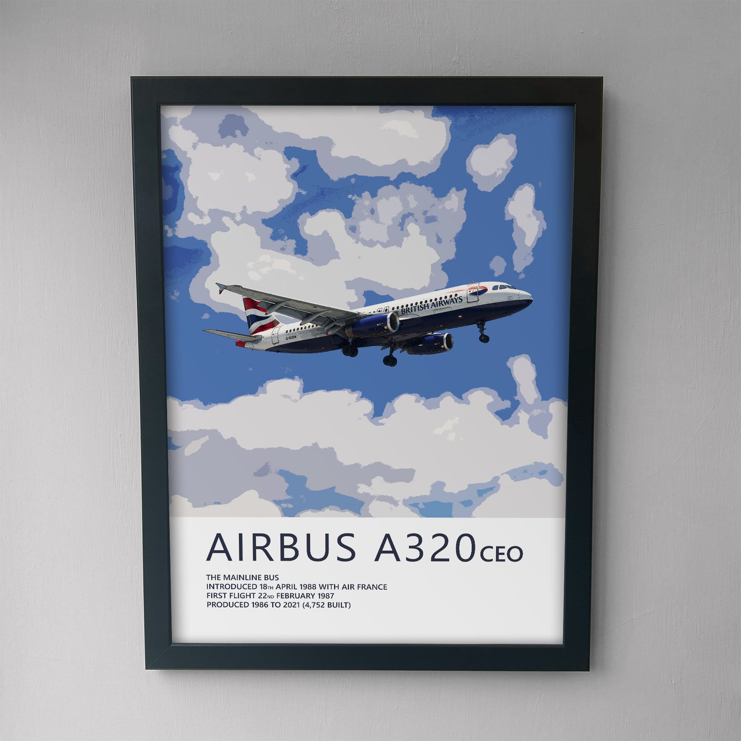 British Airways Airbus A320 Poster