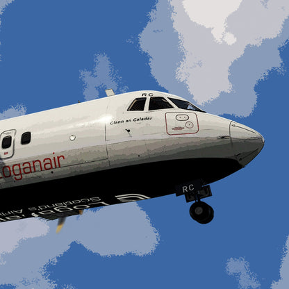 Loganair ATR 42-500 Poster - Plane art for aviation enthusiasts & pilot retirement gifts, airline and airplane artwork prints