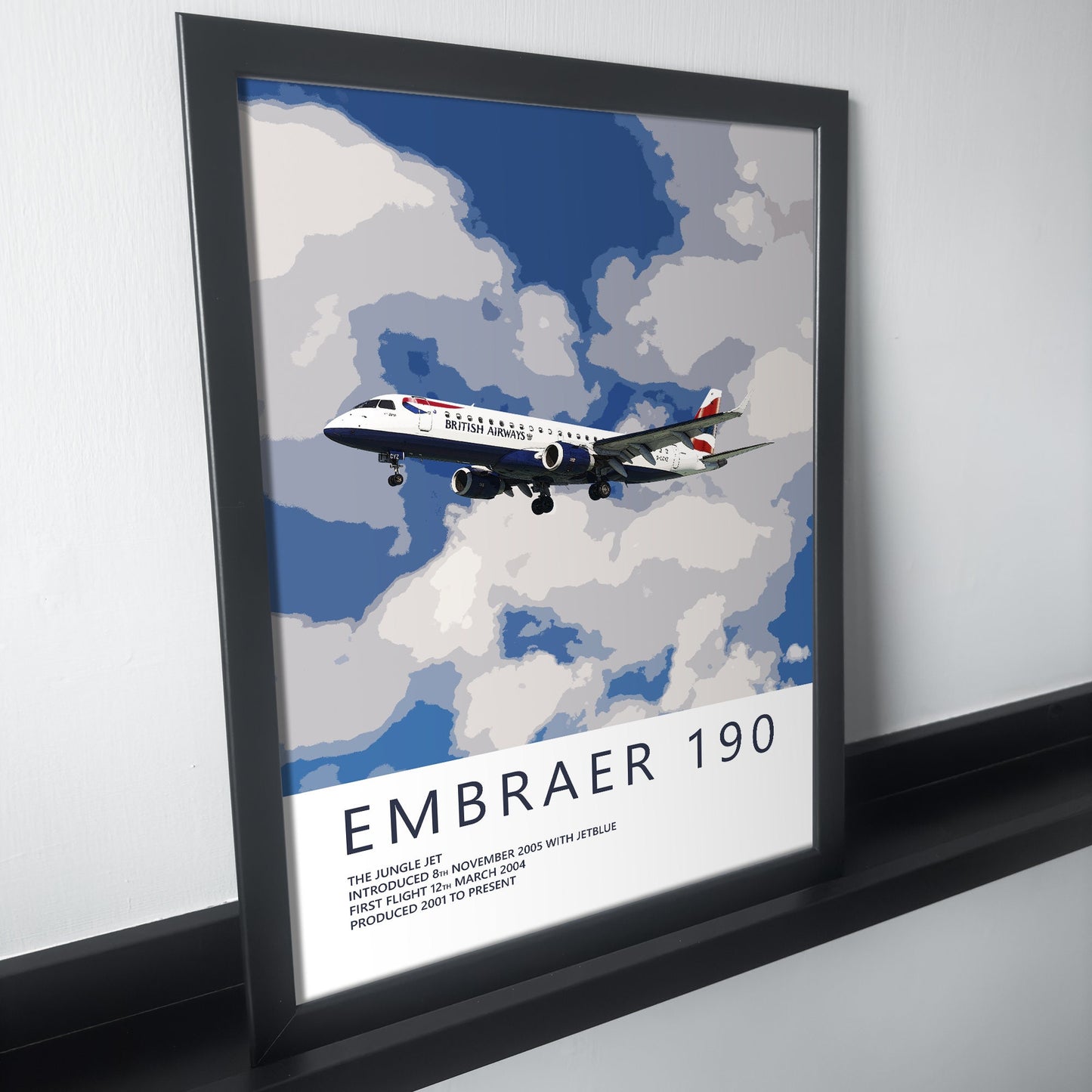 British Airways Embraer 190 Poster