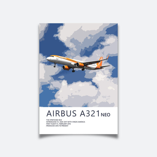 Easyjet Airbus A321 NEO Poster