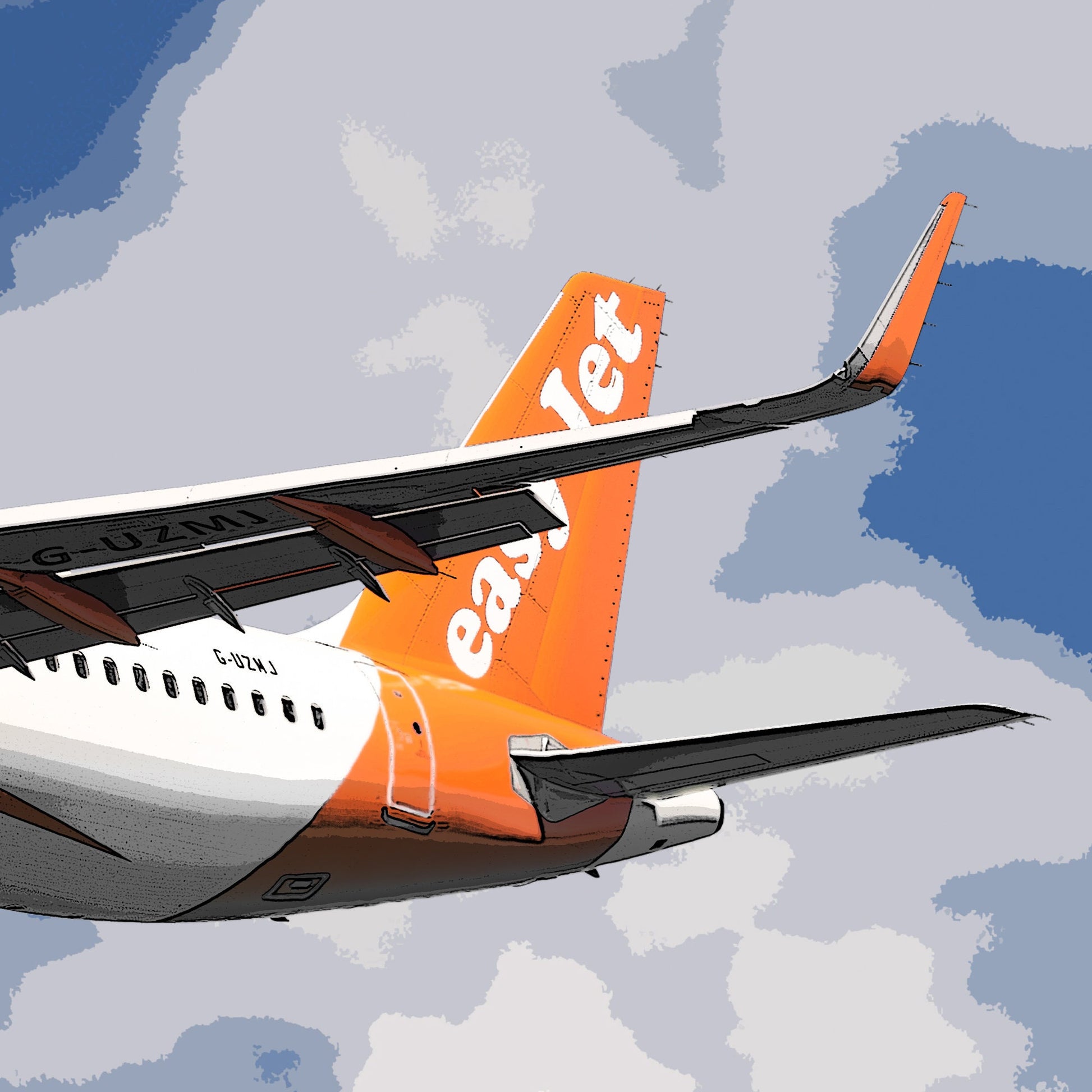 Easyjet Airbus A321 NEO Poster