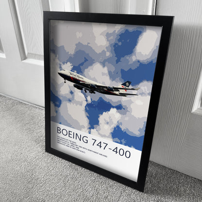 British Airways Landor Boeing 747 Poster